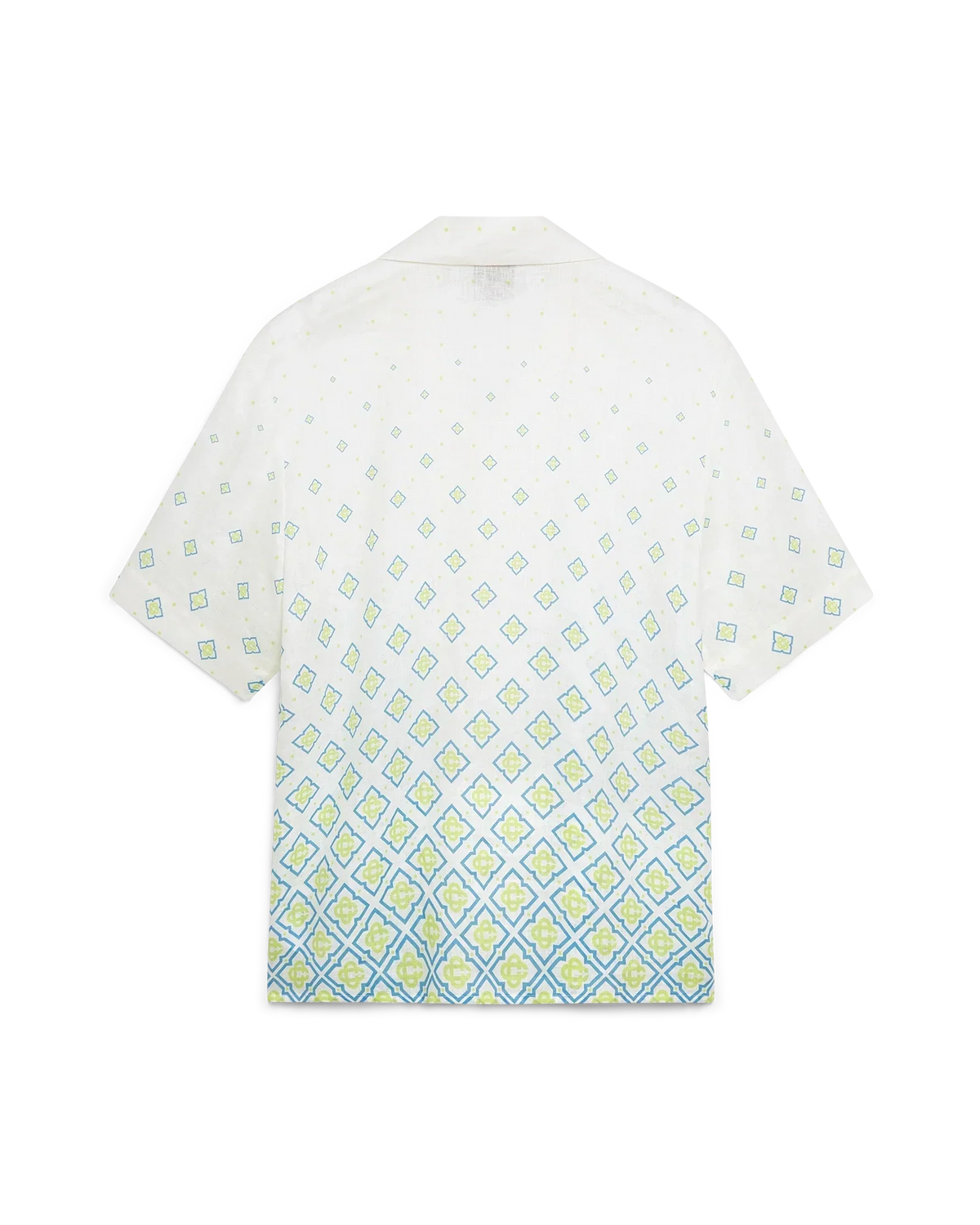 Degrade Monogram Short Sleeve Linen Shirt | Casablanca Paris | Image 6