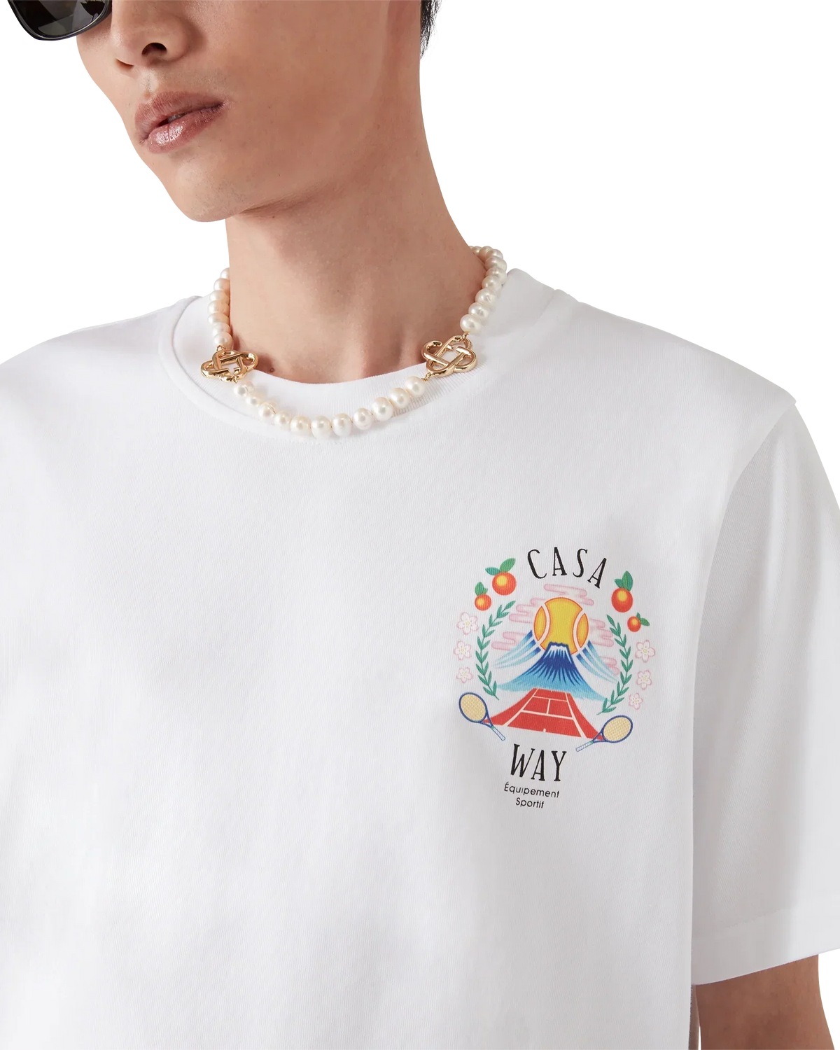 Casa Way Mountain Short Sleeve T-Shirt | Casablanca Paris | Image 5