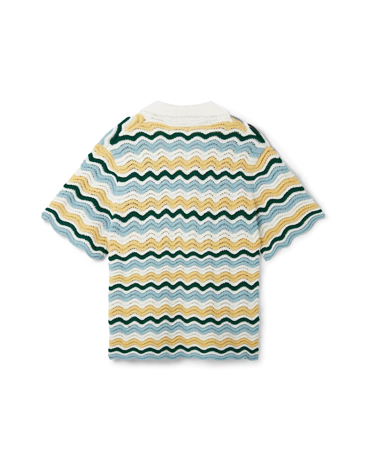 Wavy Short Sleeve Boucle Shirt | Casablanca Paris | Image 6