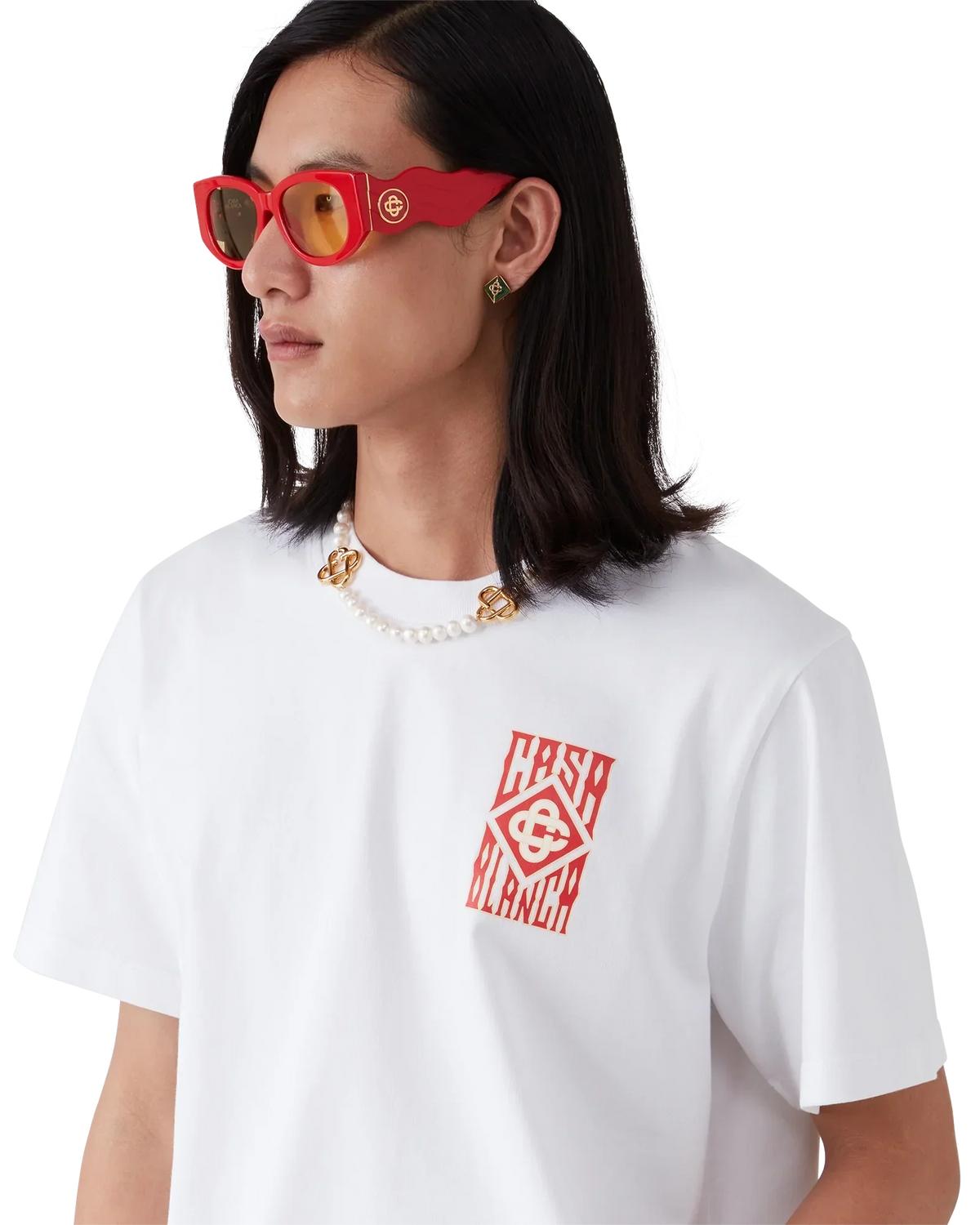 Gothic Logo Short Sleeve T-Shirt | Casablanca Paris | Image 5
