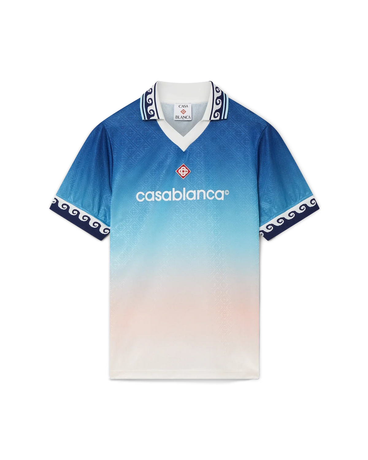 Jacquard Gradient Football Shirt | Casablanca Paris | Image 1