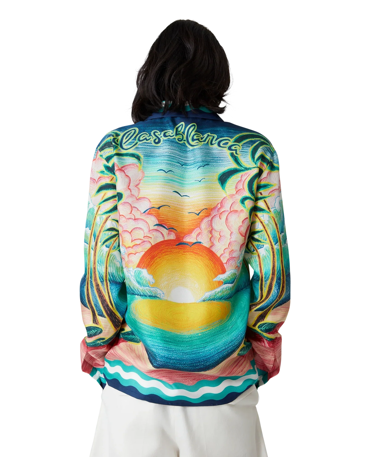 Danse De La Mer Long Sleeve Silk Shirt | Casablanca Paris | Image 5