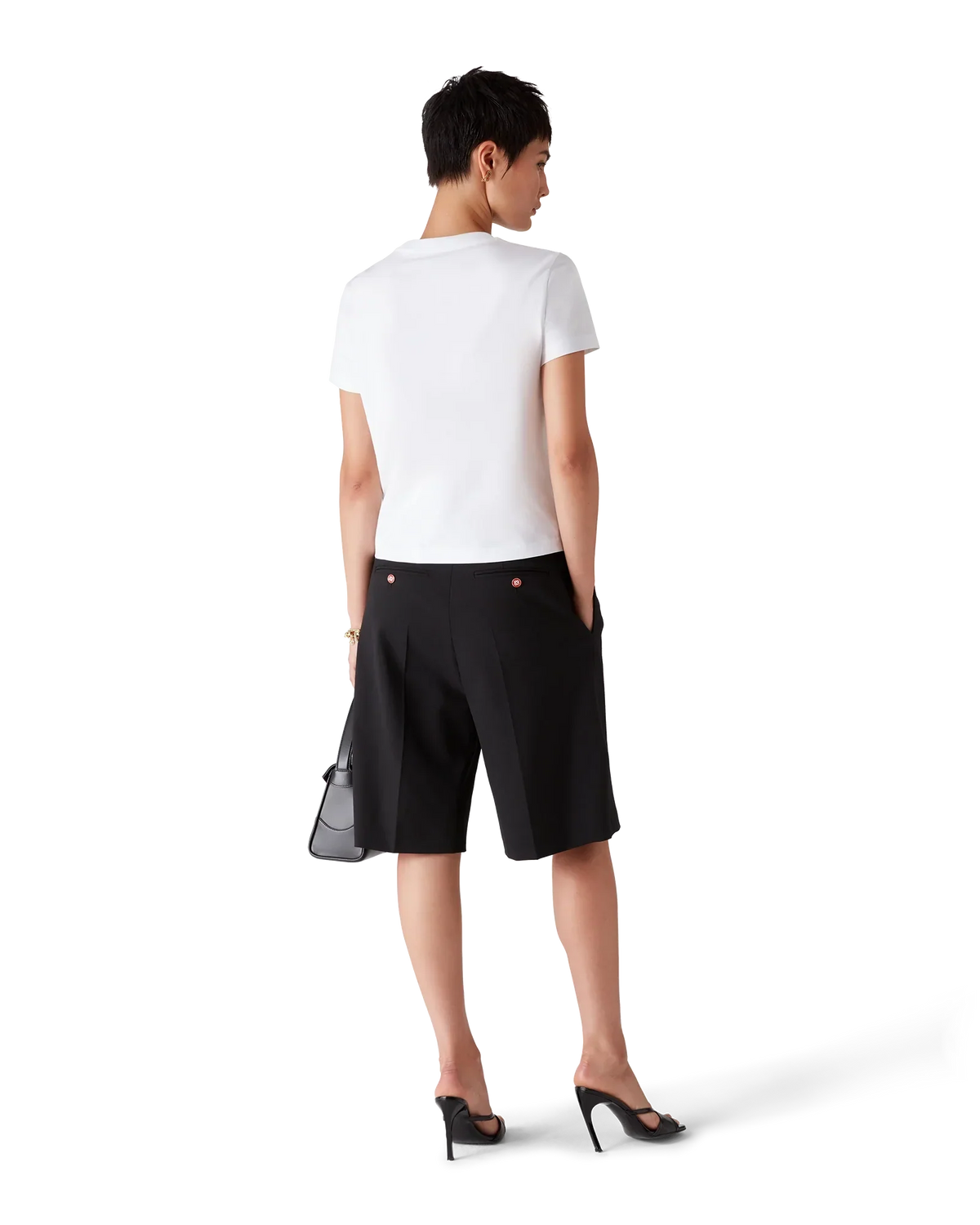 Emblem Fitted Short Sleeve T-Shirt | Casablanca Paris | Image 5