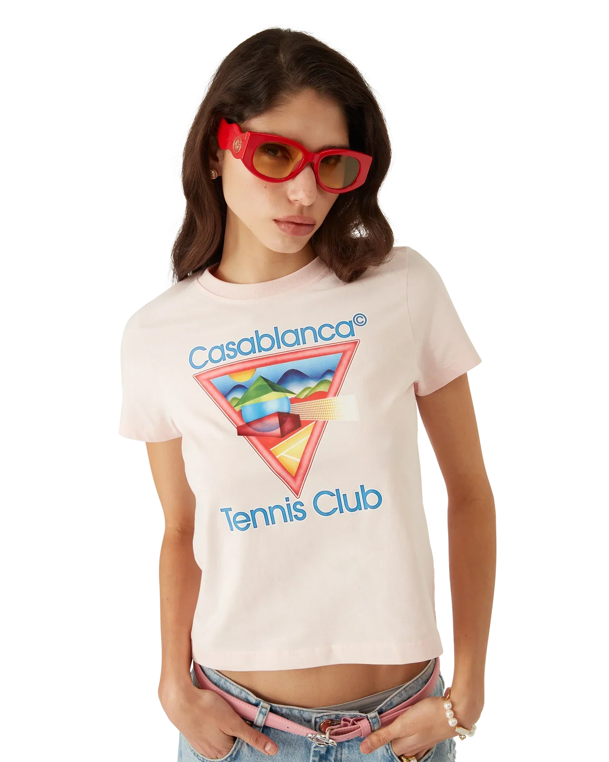 Tennis Club Icon Short Sleeve T-Shirt | Casablanca Paris | Image 5
