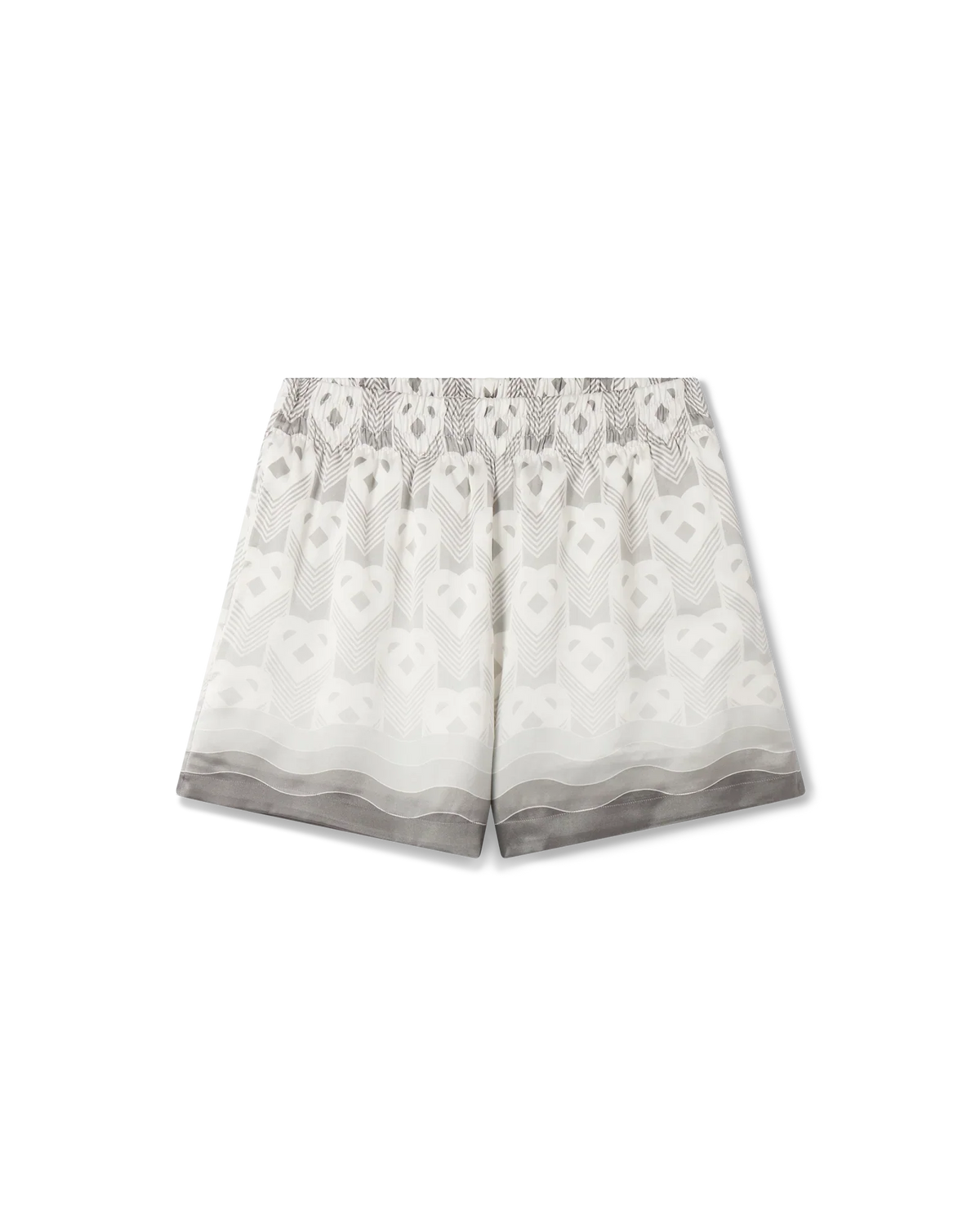 Gradient Heart Monogram Silk Shorts | Casablanca Paris | Image 1
