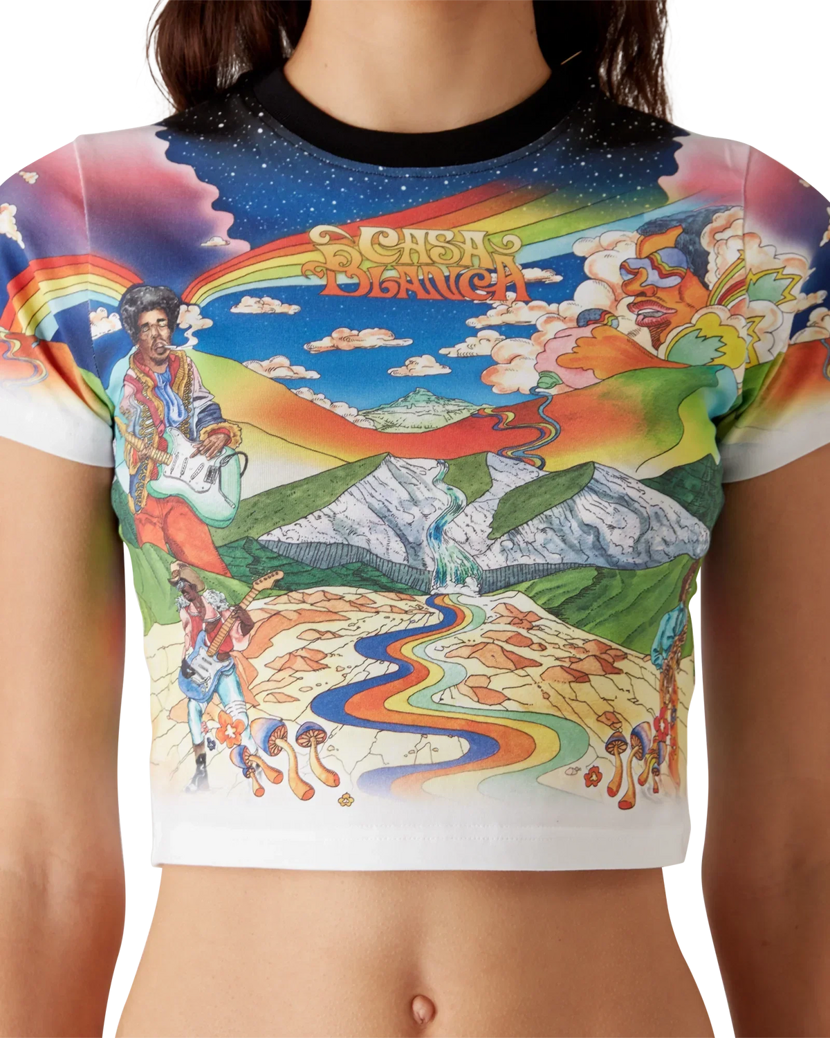 La Musique Cropped T-Shirt | Casablanca Paris | Image 5