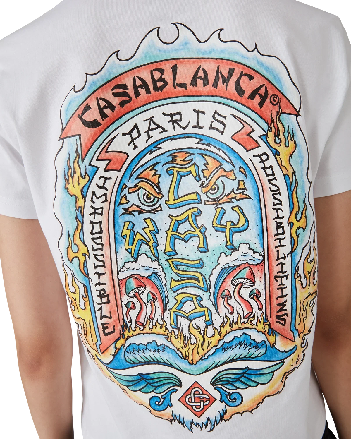 Casa Way Skate Short Sleeve T-Shirt | Casablanca Paris | Image 5