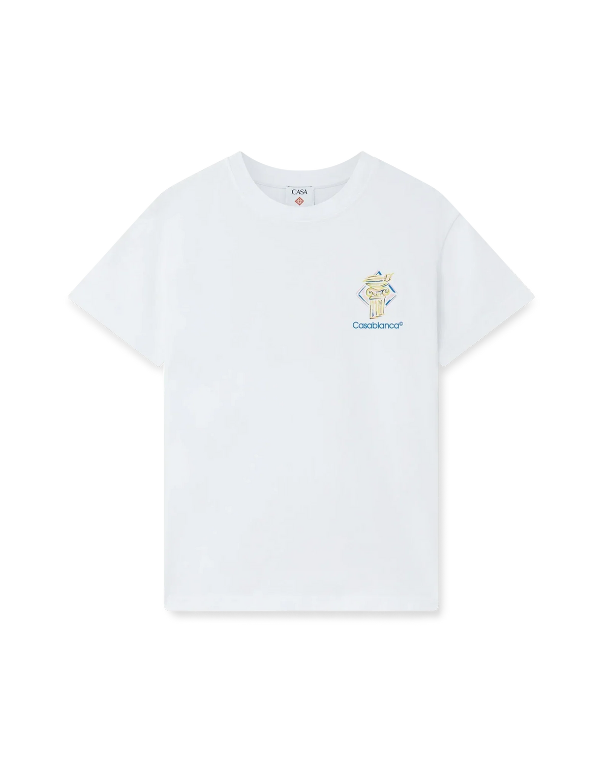 Diamond Column Short Sleeve T-Shirt | Casablanca Paris | Image 1