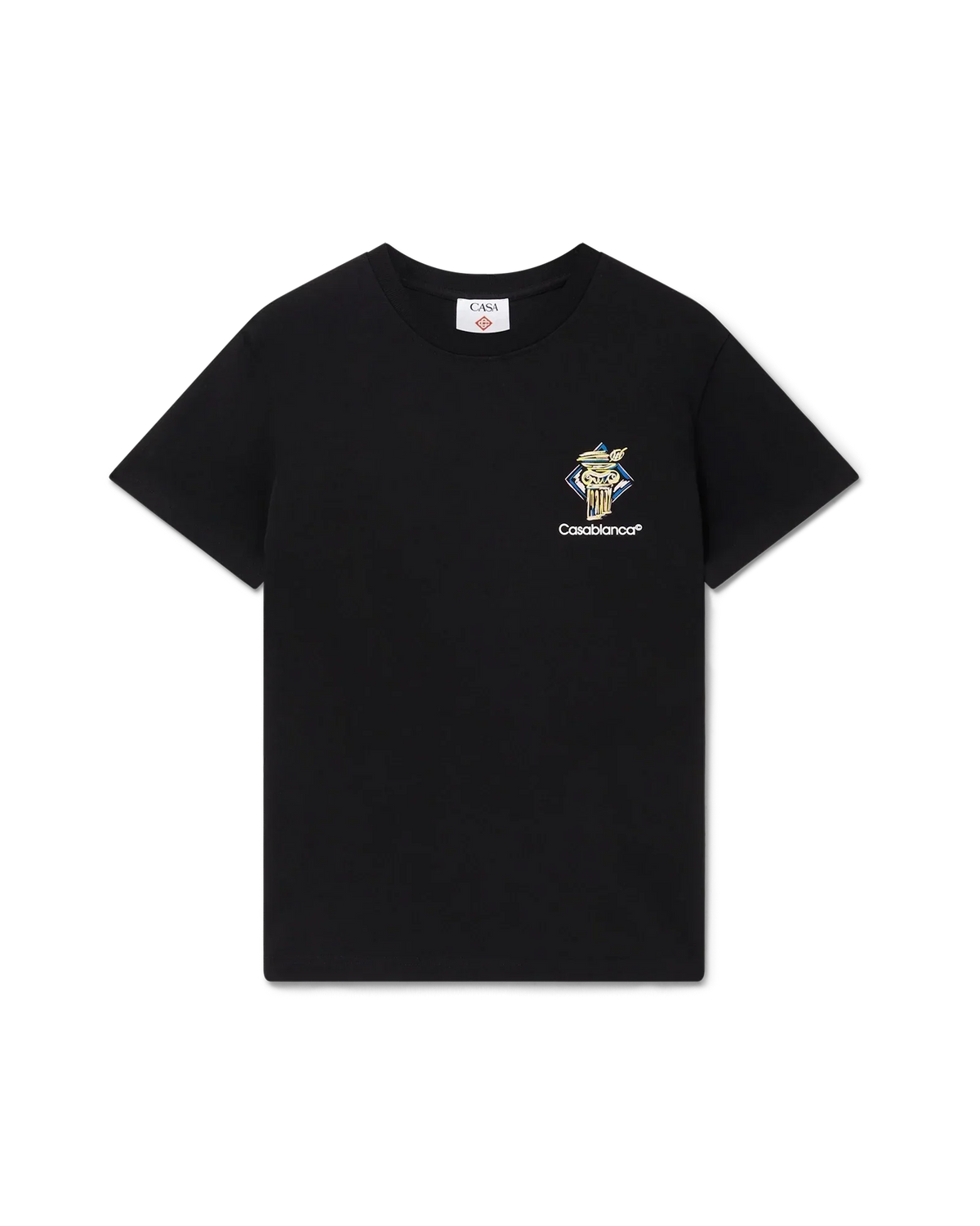 Diamond Column Short Sleeve T-Shirt | Casablanca Paris | Image 1