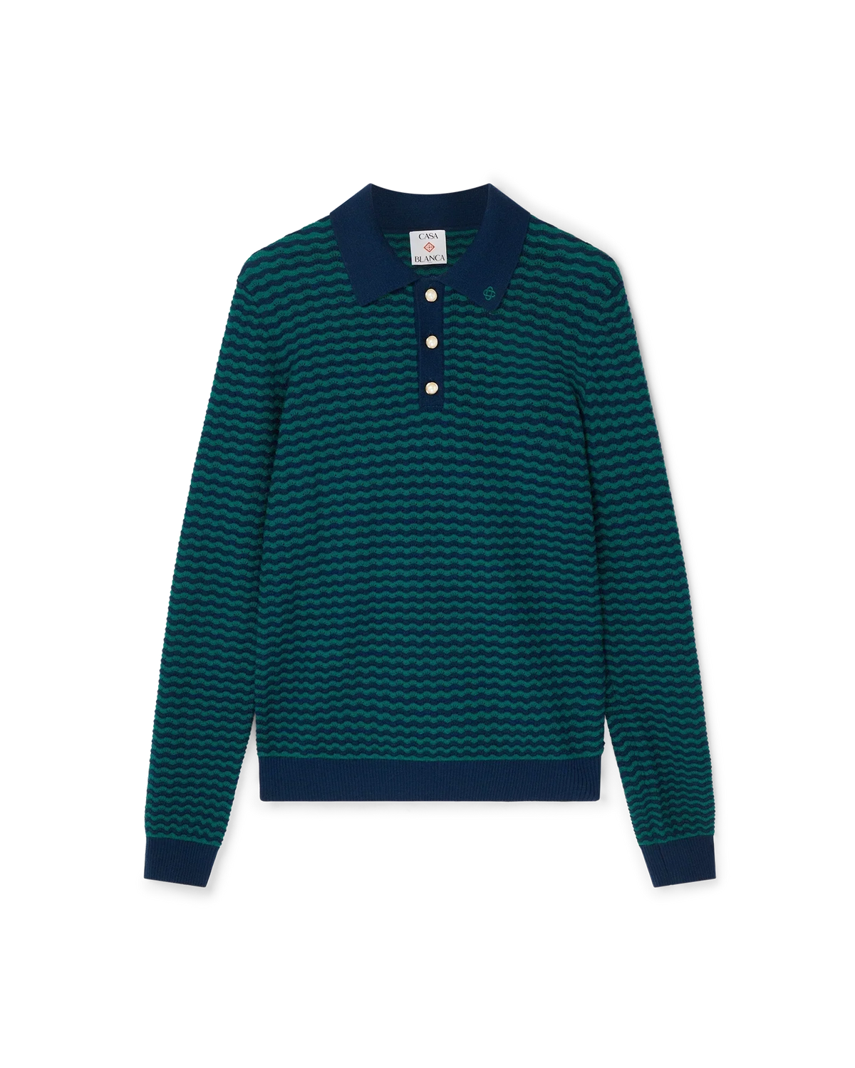 Mini Wave Polo Shirt | Casablanca Paris | Image 1