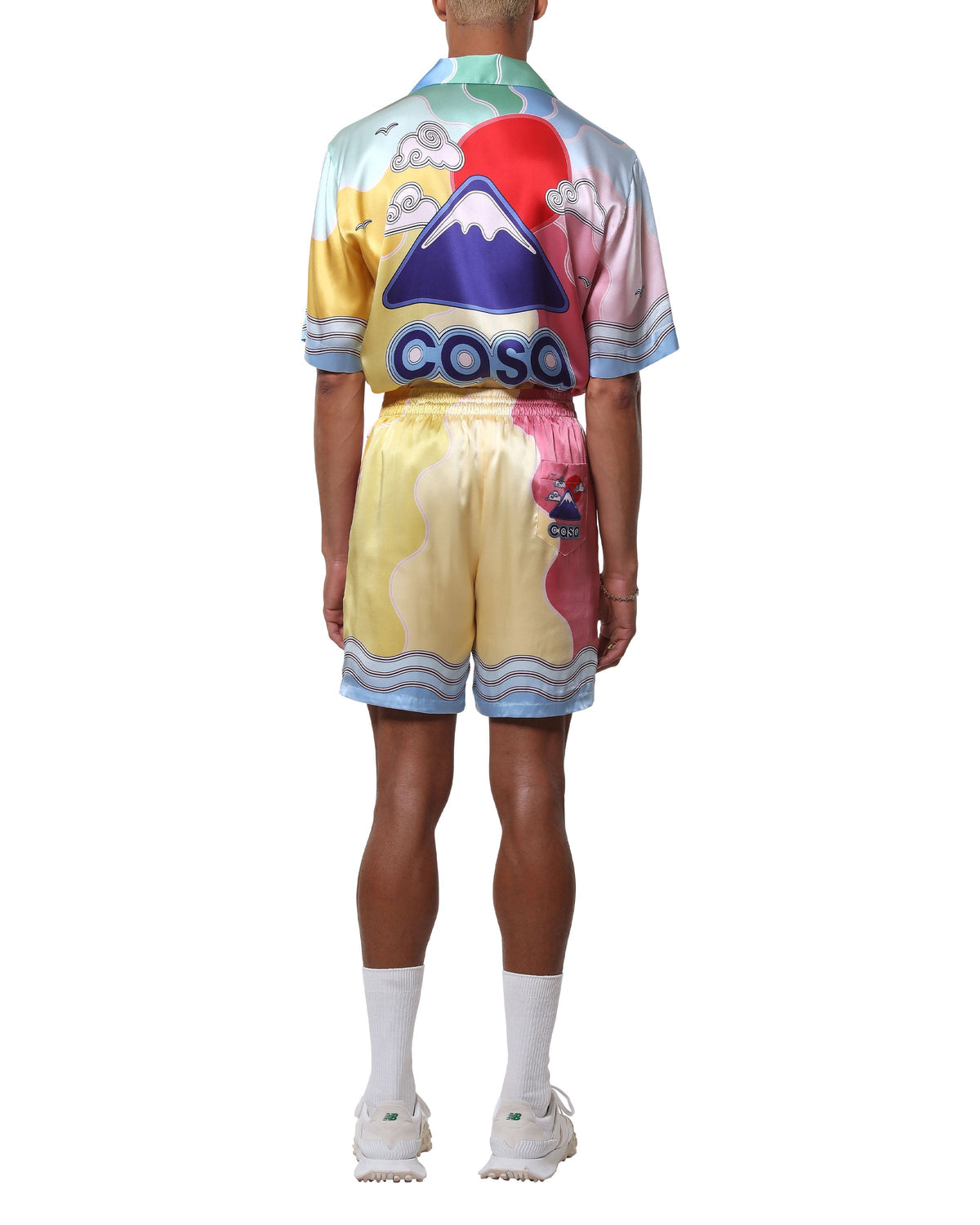 Soleil Levant Silk Shorts | Casablanca Paris | Image 3