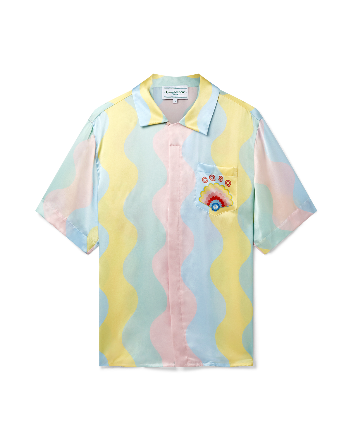 Casa Shell Wave Silk Shirt | Casablanca Paris | Image 5