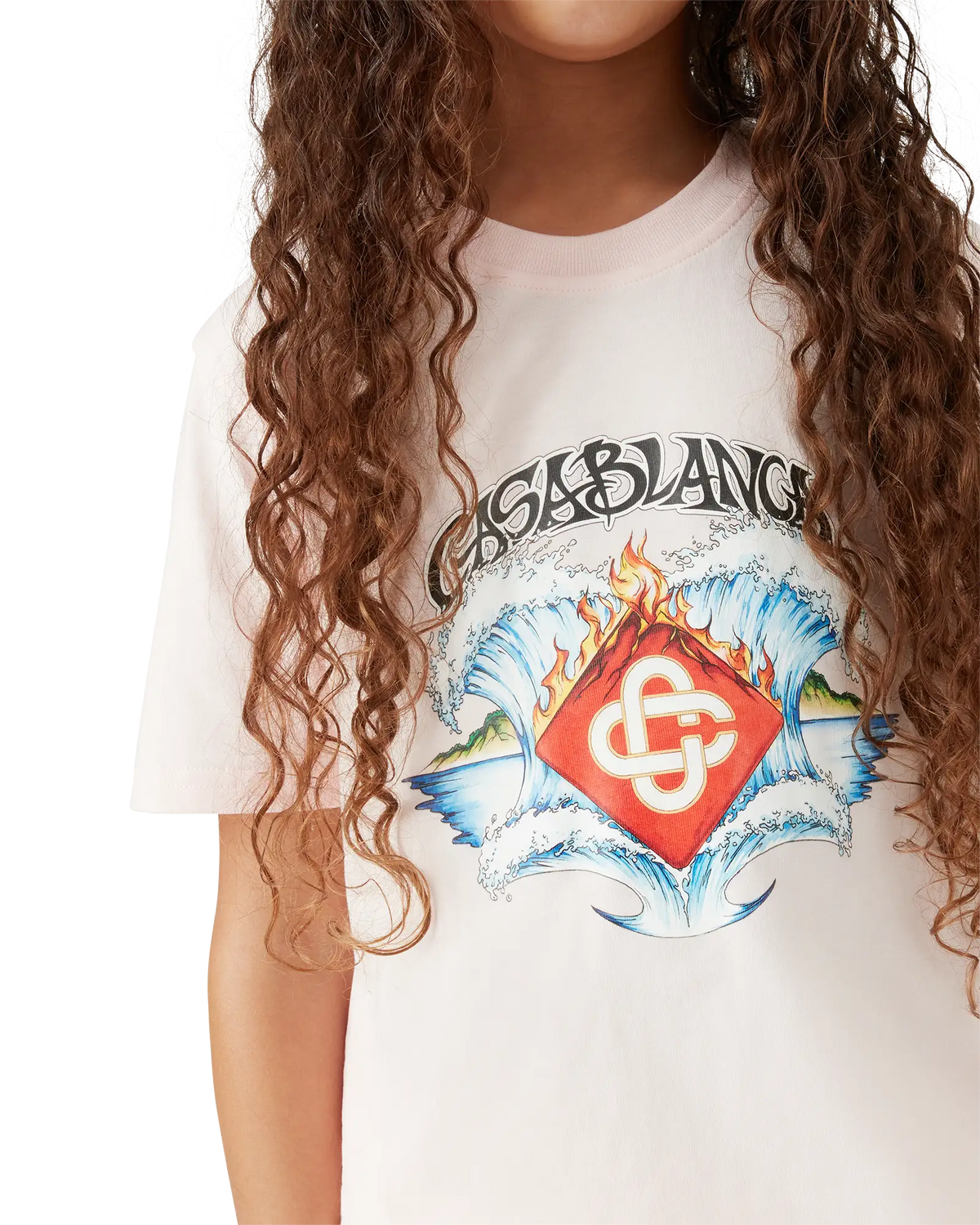 Children's Waves Short Sleeve T-shirt | Casablanca Paris | Image 5