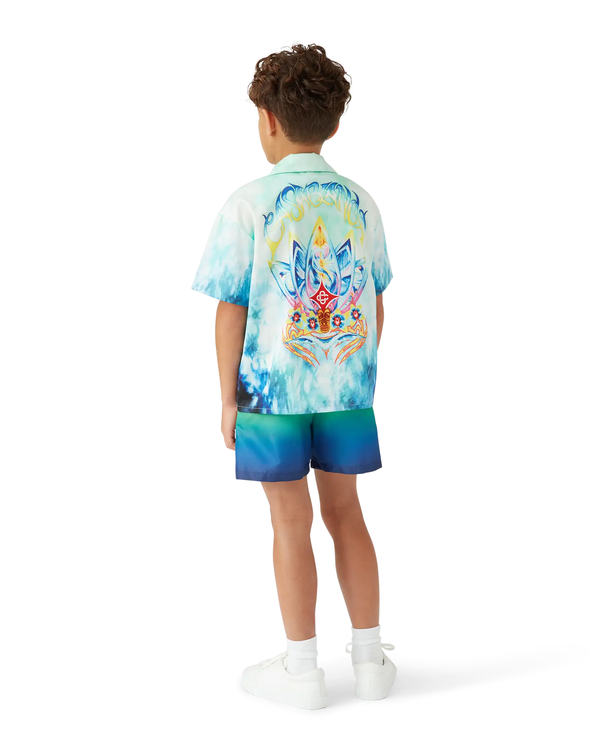 Children's Surf Lotus Short Sleeve Shirt | Casablanca Paris | Image 3