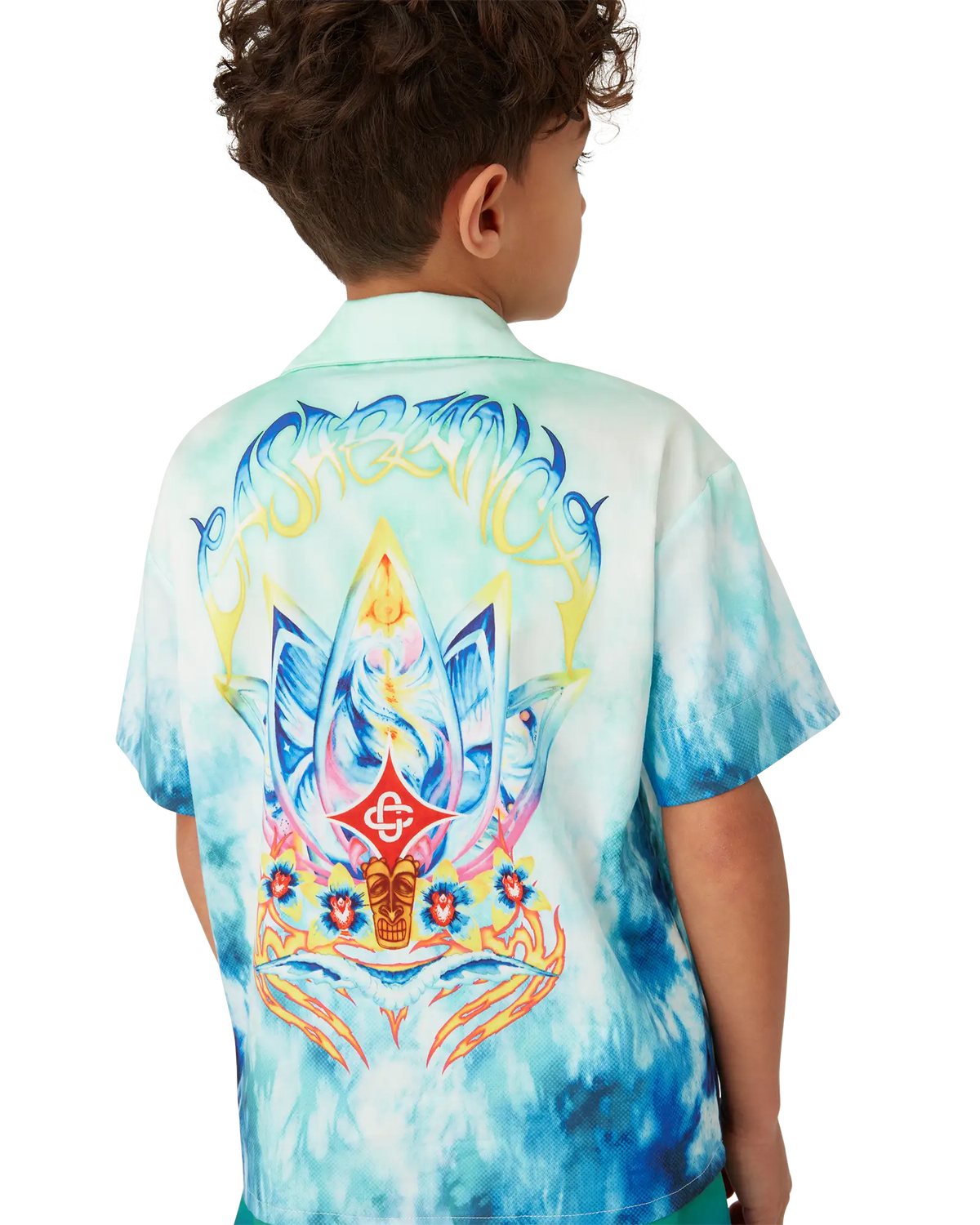 Children's Surf Lotus Short Sleeve Shirt | Casablanca Paris | Image 5