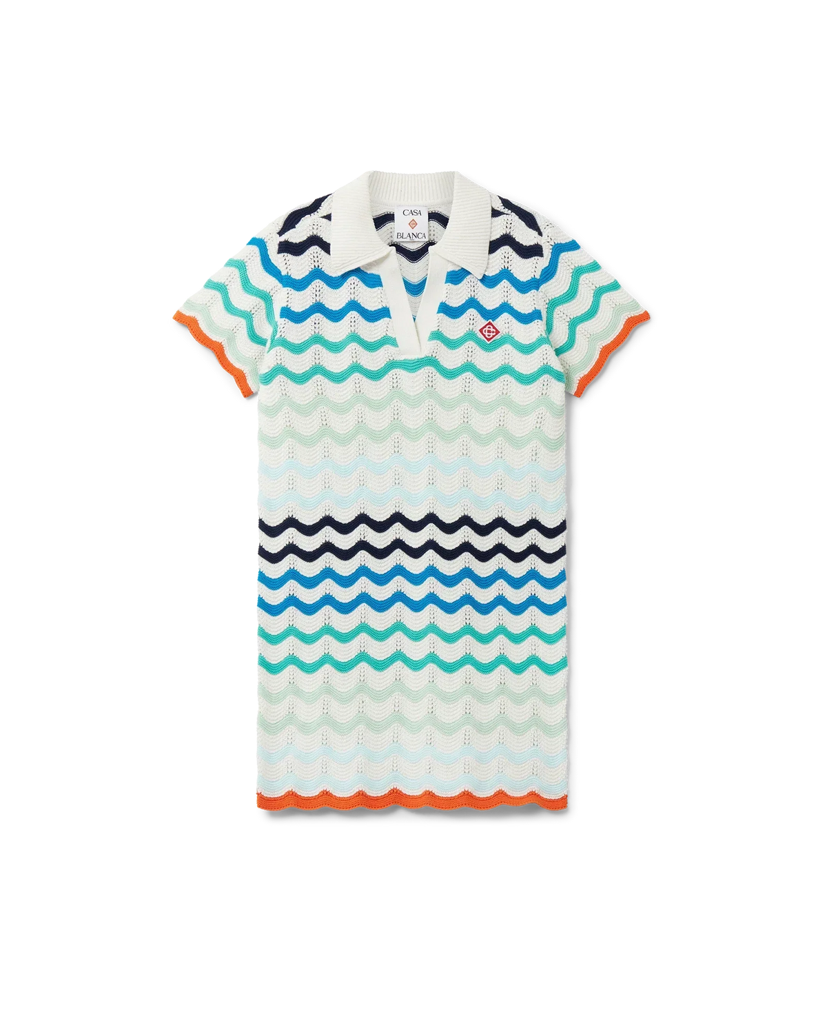 Gradient Wave Crochet Dress | Casablanca Paris | Image 1