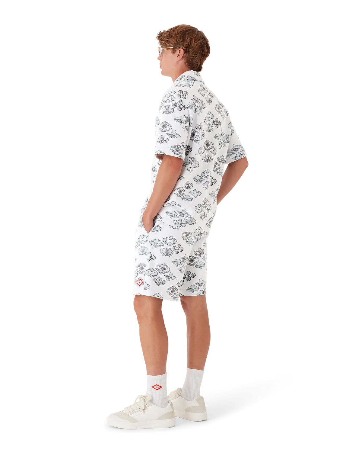 Jacquard Motif Track Shorts | Casablanca Paris | Image 3