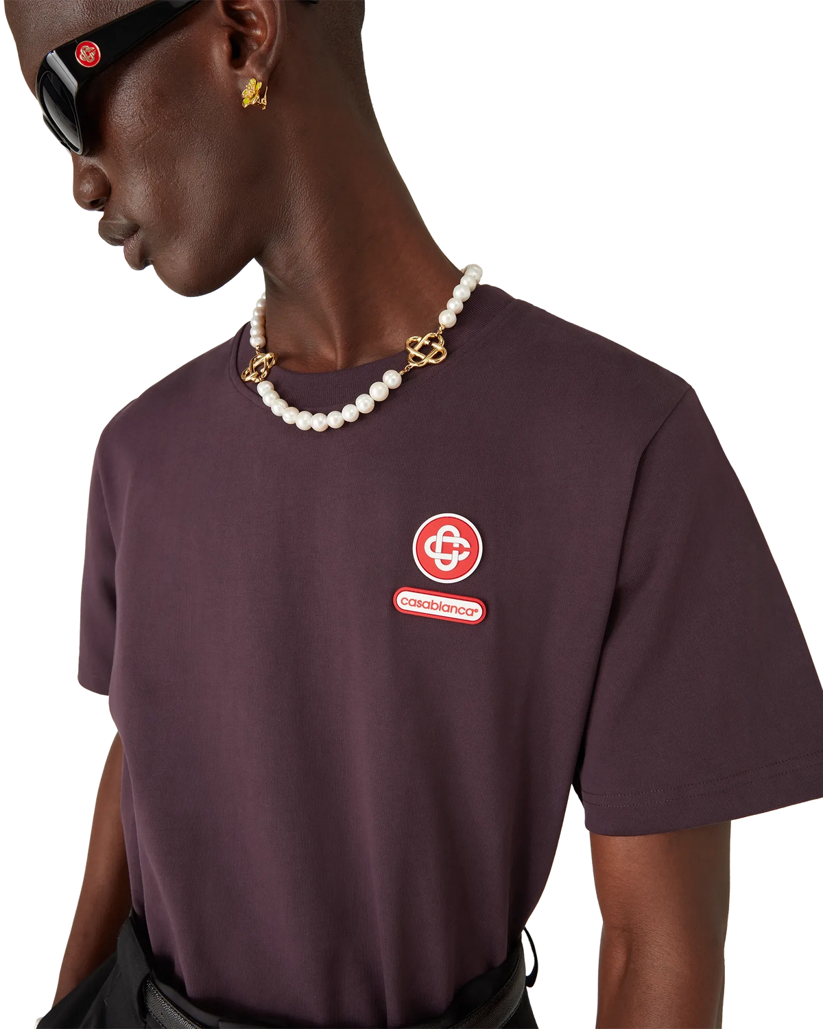 Logo Patch Short Sleeve T-Shirt | Casablanca Paris | Image 5