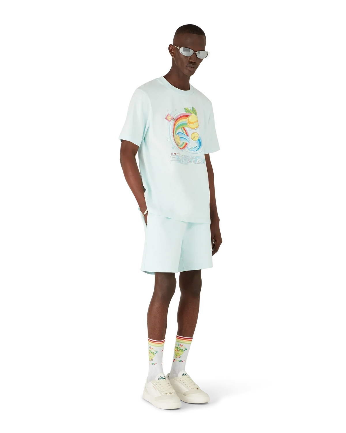 Manga Tennis Ball Short Sleeve T-Shirt | Casablanca Paris | Image 2