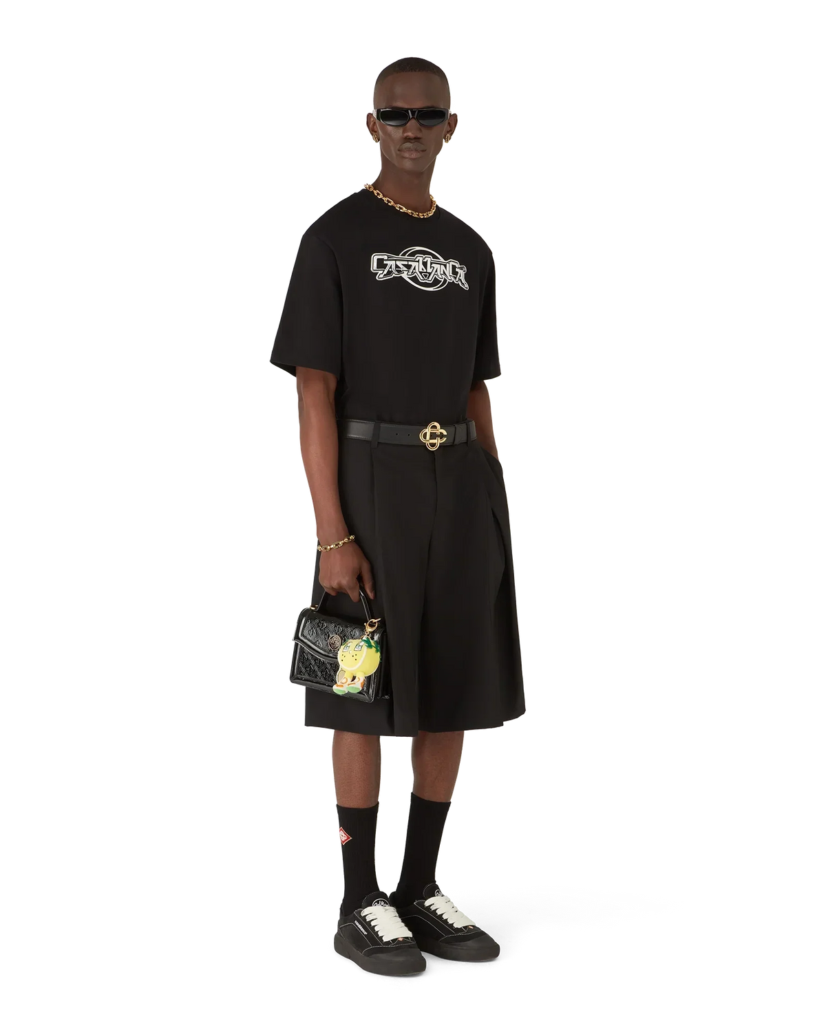 Casablanca Chrome Oversized Short Sleeve T-Shirt | Casablanca Paris | Image 2