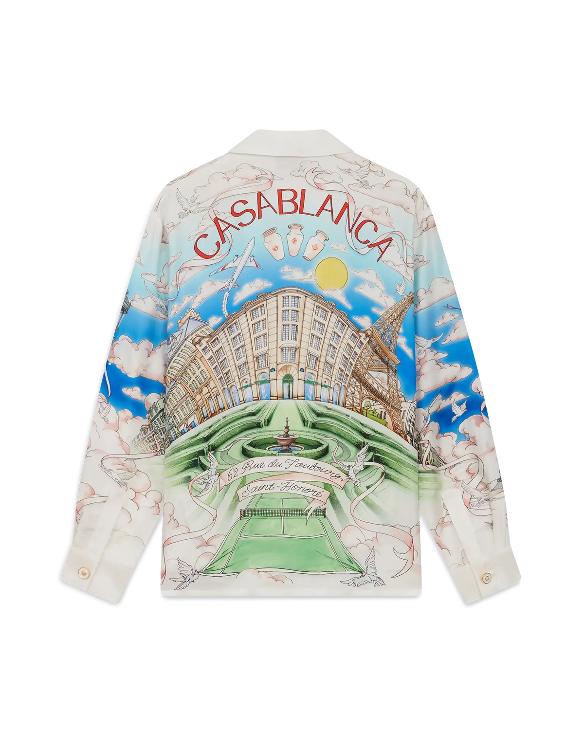Paris Store Long Sleeve Silk Shirt | Casablanca Paris | Image 6
