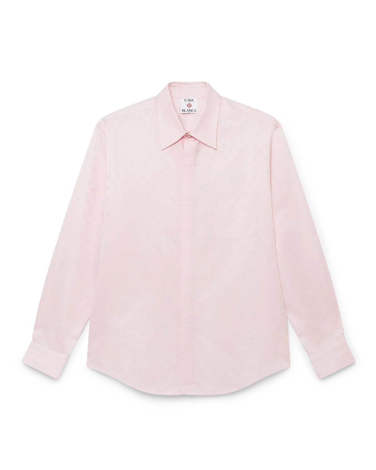 Cotton Monogram Long Sleeve Shirt | Casablanca Paris | Image 1