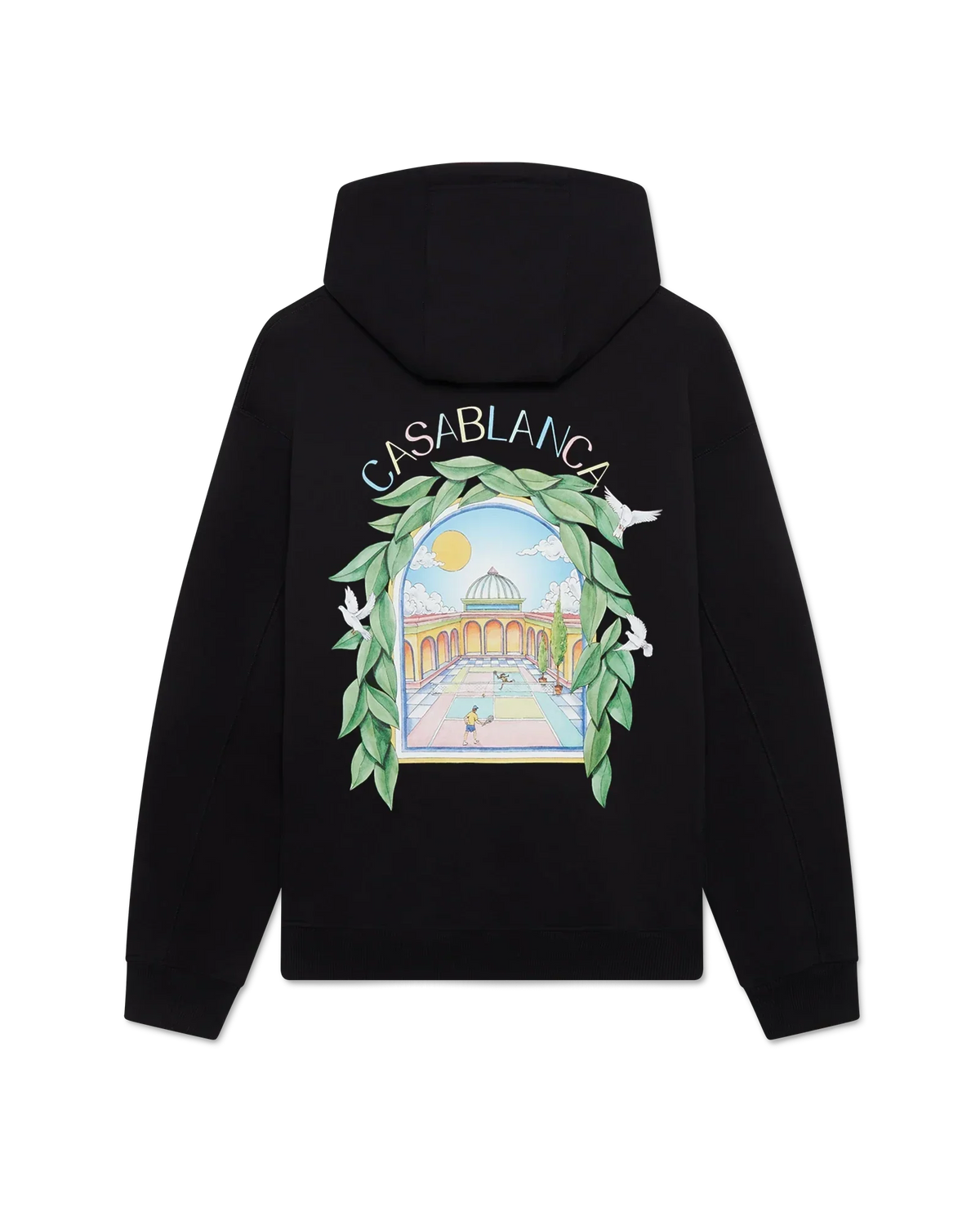 Black L'Arche Hooded Sweatshirt | Casablanca Paris | Image 1