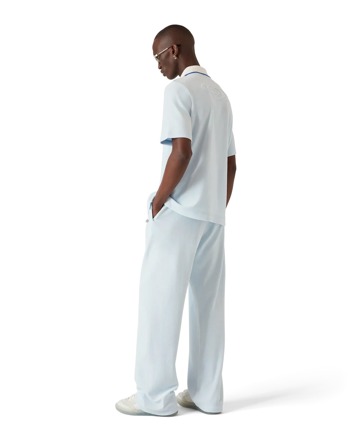 Velour Short Sleeve Polo Shirt | Casablanca Paris | Image 3