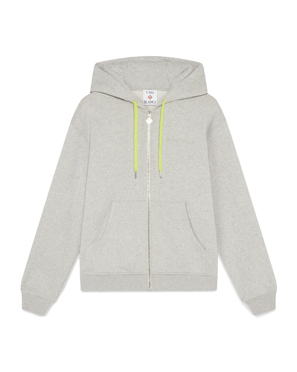 Cashmere Blend Zip-Up Hooded Sweatshirt | Casablanca Paris | Image 1