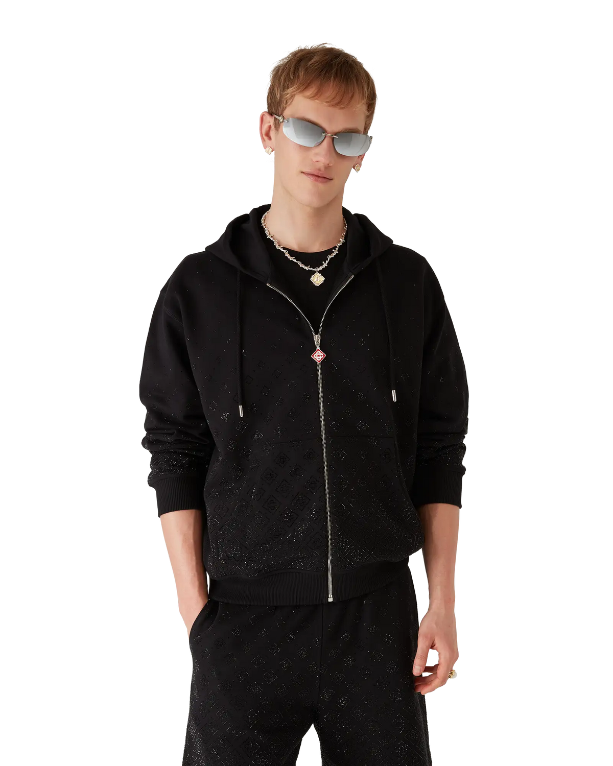 Crystal Monogram Long Sleeve Sweatshirt | Casablanca Paris | Image 4