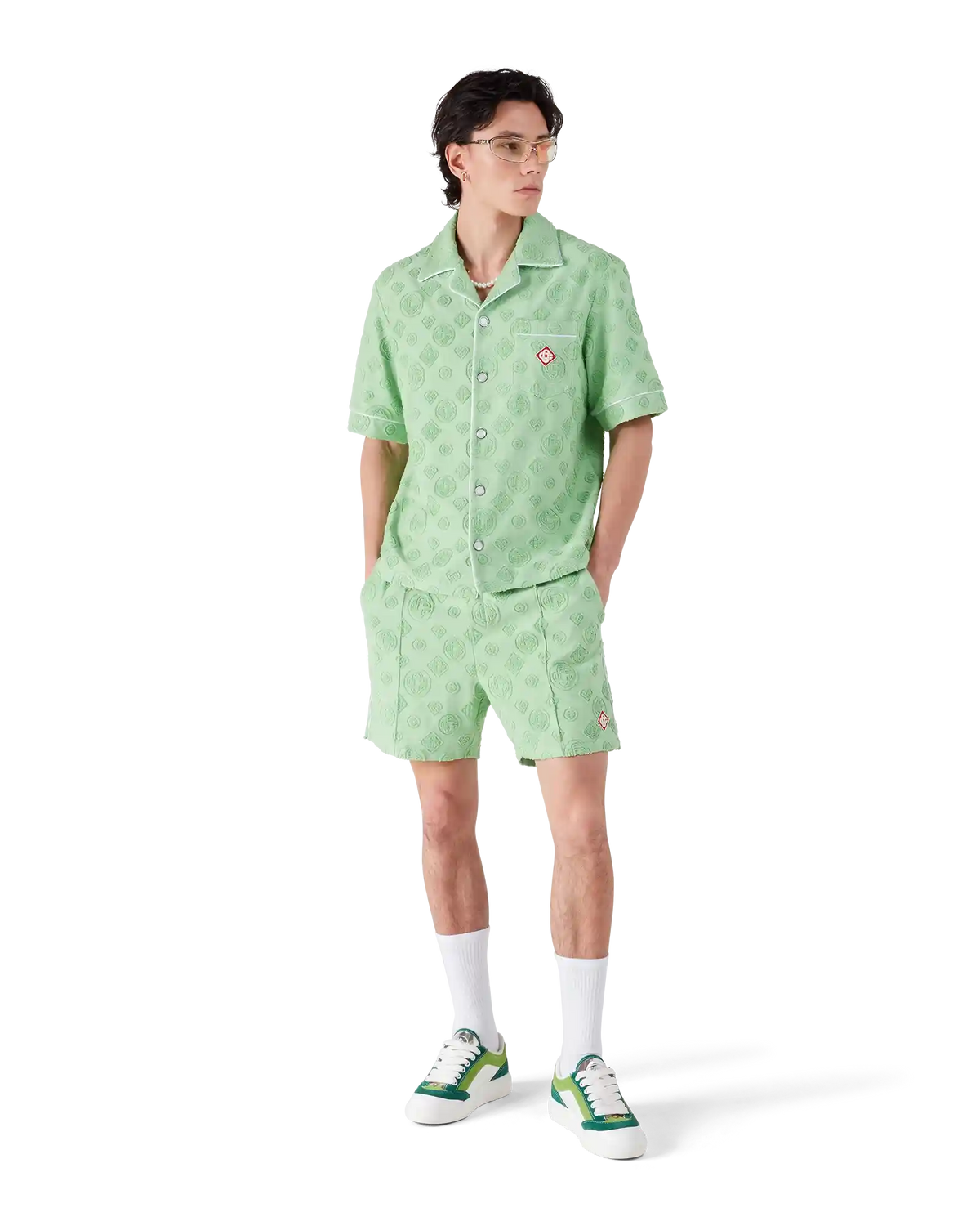Towelling Monogram Shorts | Casablanca Paris | Image 2