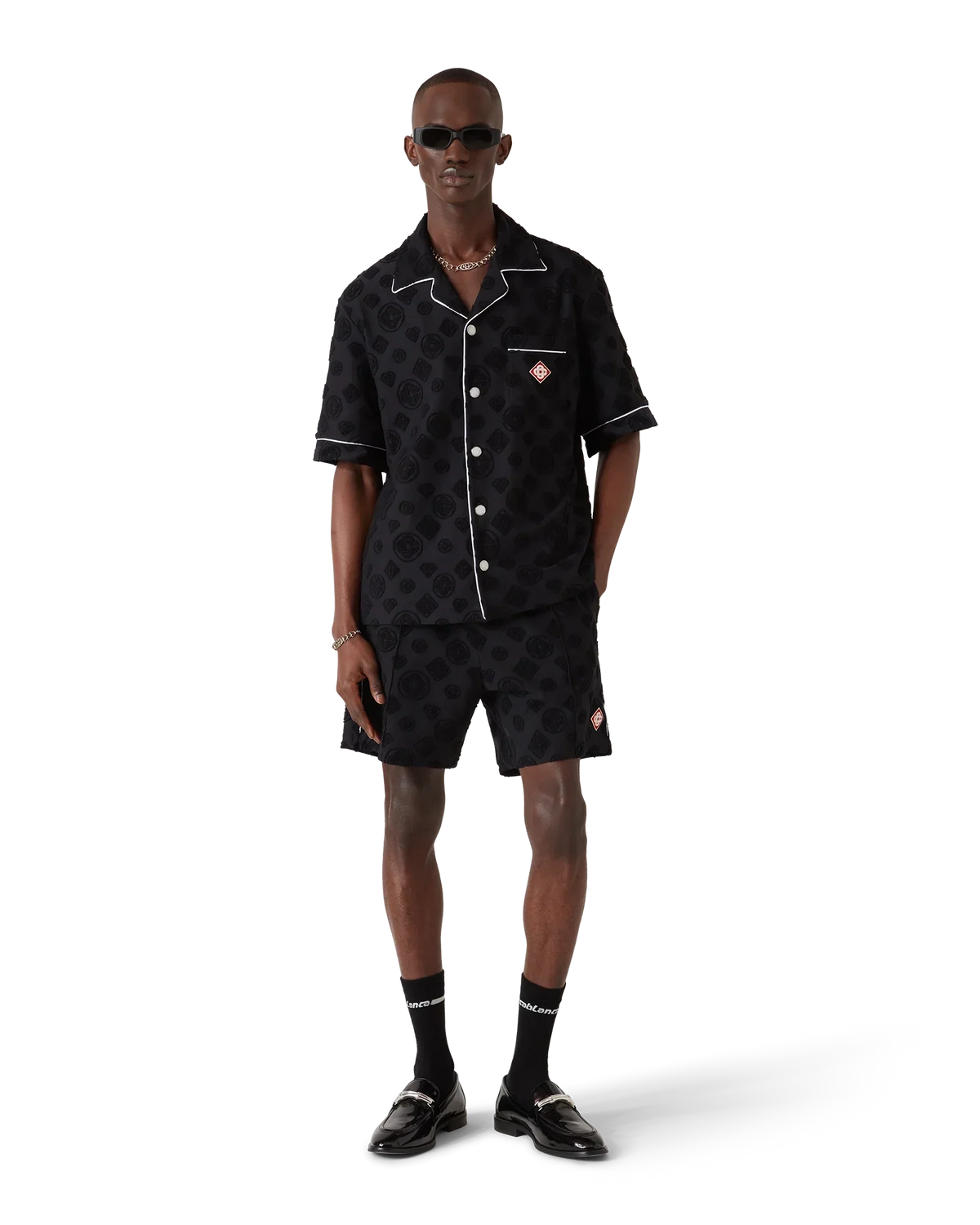 Towelling Monogram Shorts | Casablanca Paris | Image 2