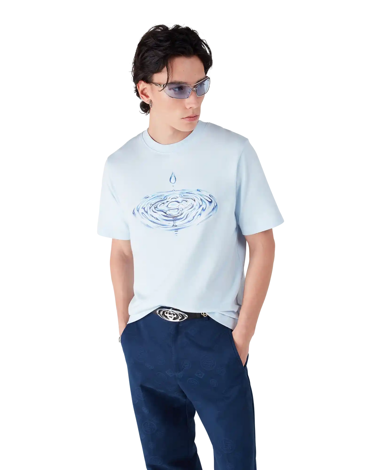 Drip Logo Short Sleeve T-Shirt | Casablanca Paris | Image 4