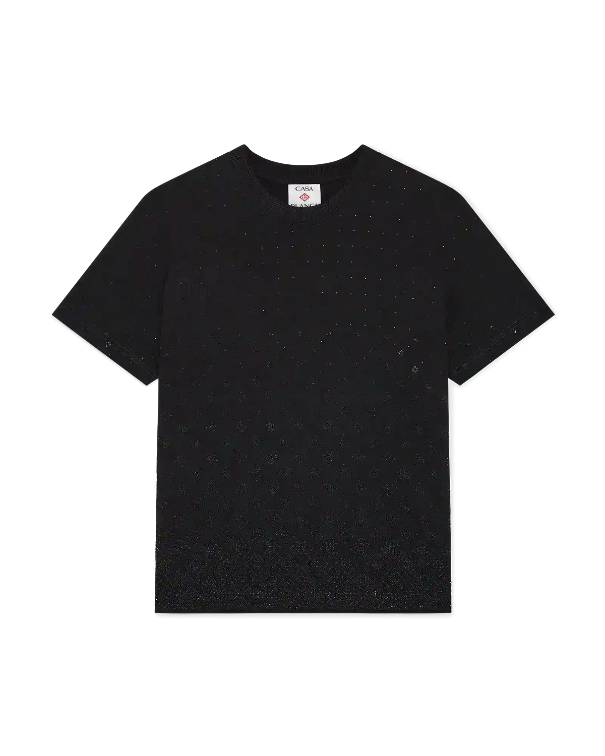 Crystal Monogram Logo Short Sleeve T-Shirt | Casablanca Paris | Image 1