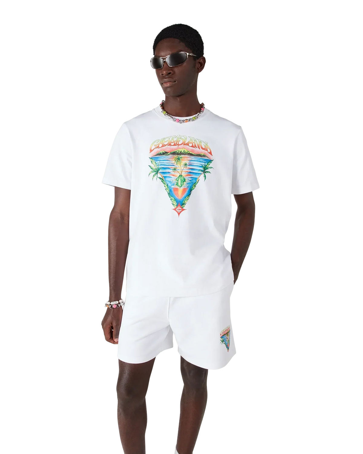 Innocence Triangle Short Sleeve T-Shirt | Casablanca Paris | Image 4