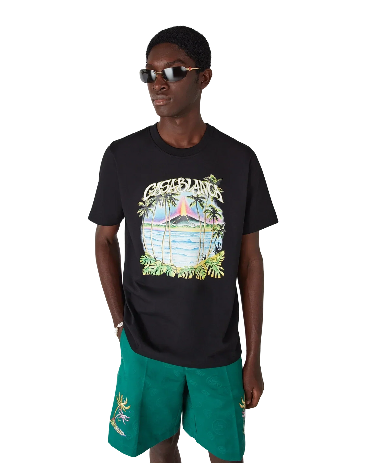 Volcano Short Sleeve T-Shirt | Casablanca Paris | Image 4
