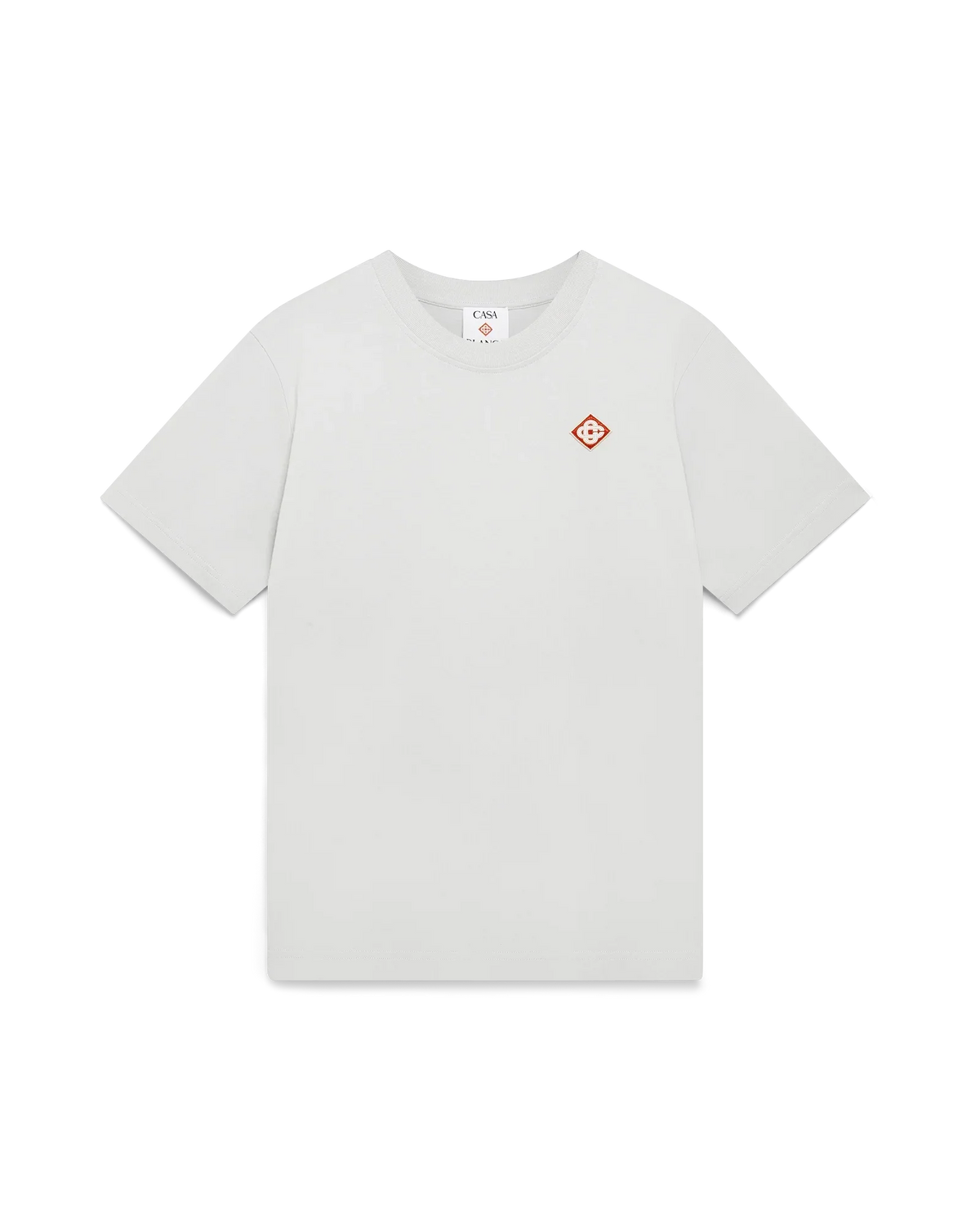 Grey Diamond Logo Short Sleeve T-Shirt | Casablanca Paris | Image 1