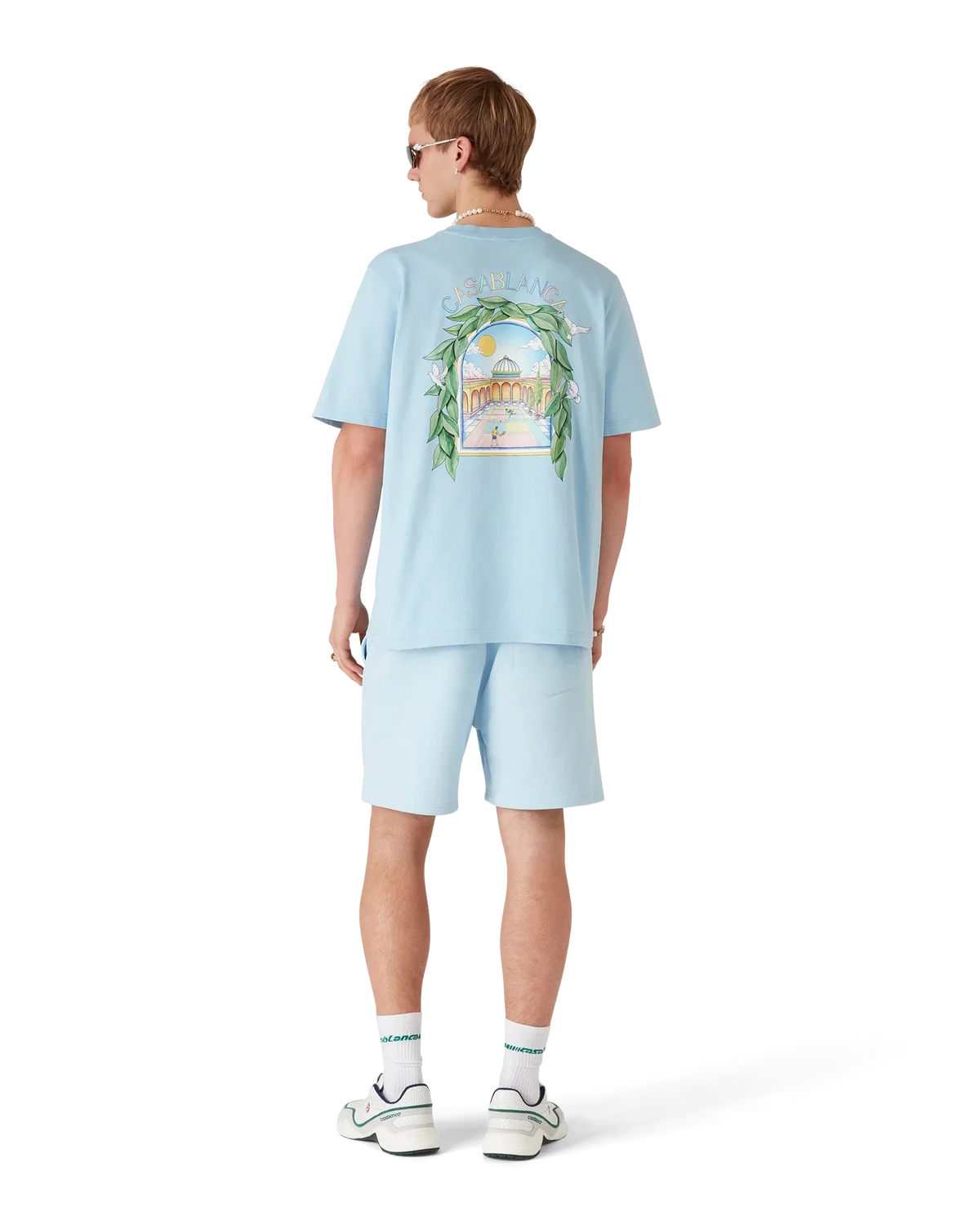 L'Arche De Tennis Short Sleeve T-Shirt | Casablanca Paris | Image 3