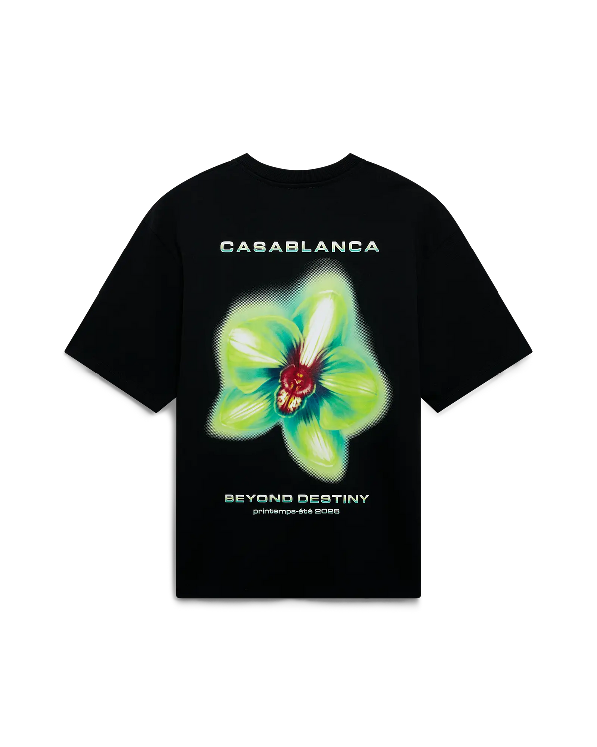 Glitch Orchid Oversized Short Sleeve T-Shirt | Casablanca Paris | Image 1