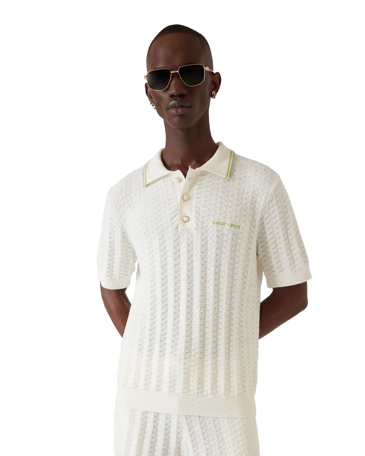 Tennis Boucle Polo Shirt | Casablanca Paris | Image 4