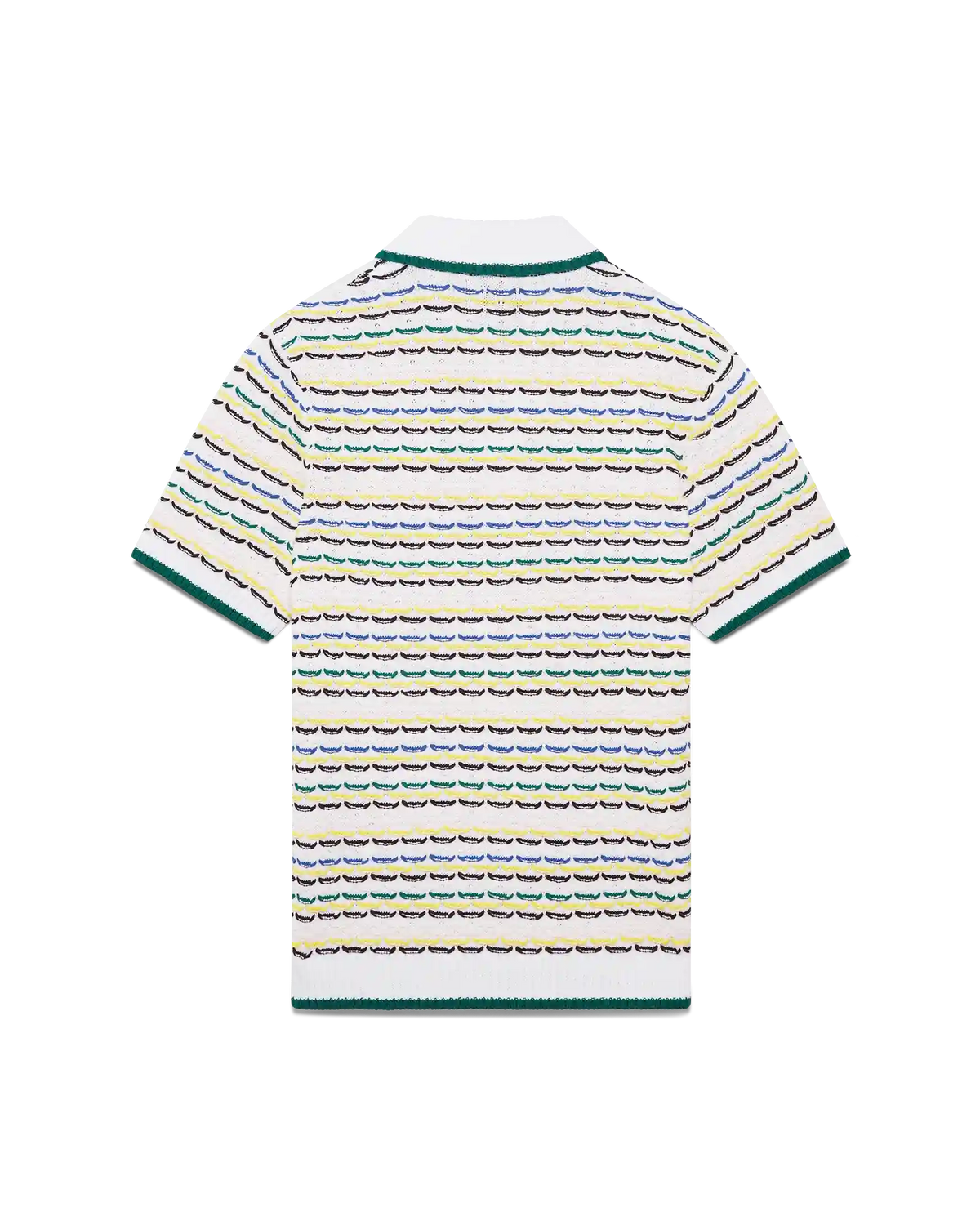 Tuck Stitch Short Sleeve Polo Shirt | Casablanca Paris | Image 6