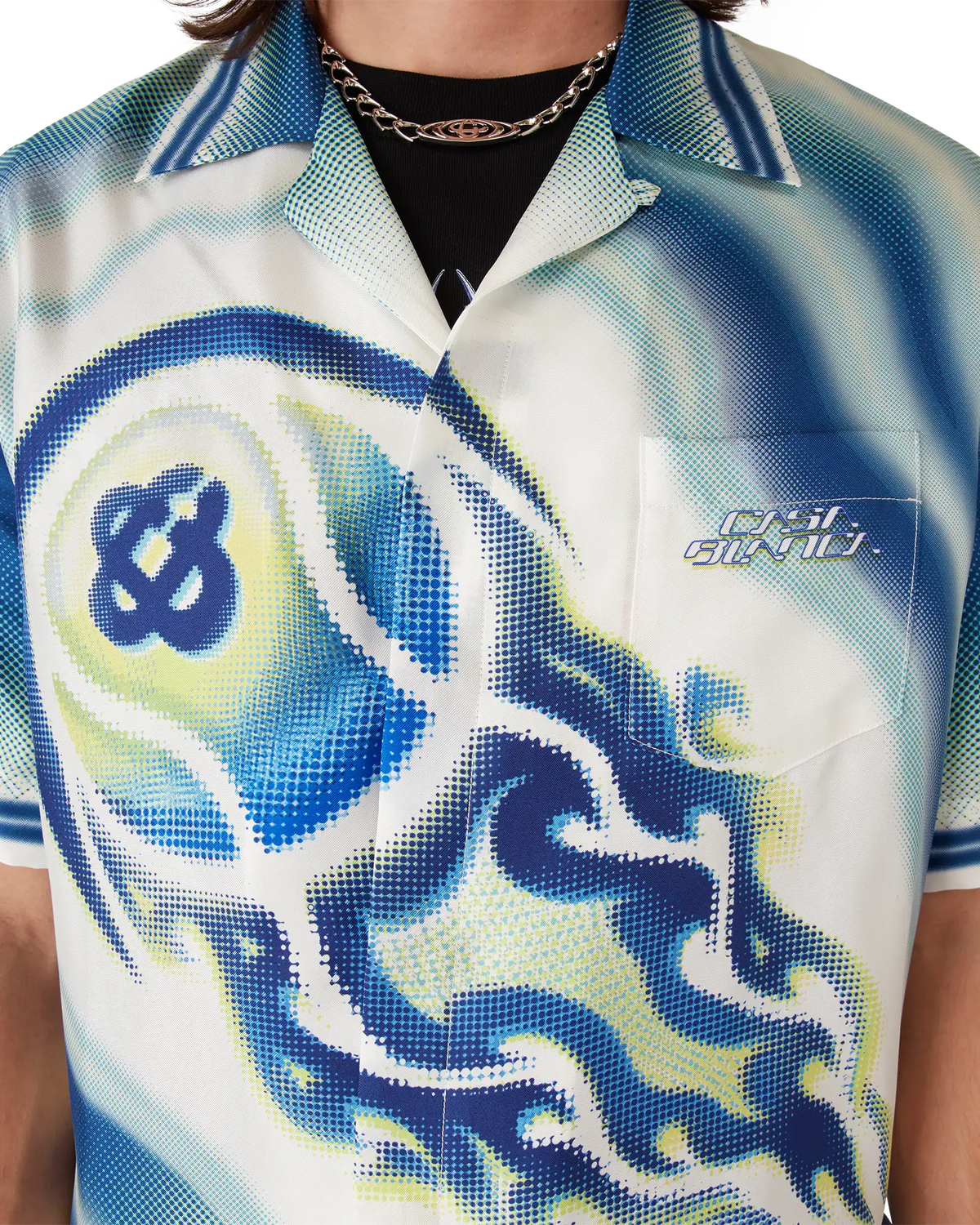 The Art Of The Serve Short Sleeve Silk Shirt | Casablanca Paris | Image 5