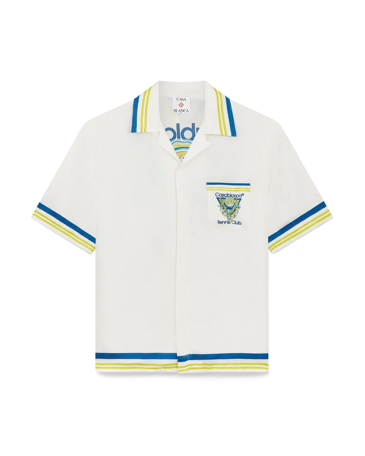 Tennis Club Short Sleeve Silk Shirt | Casablanca Paris | Image 6
