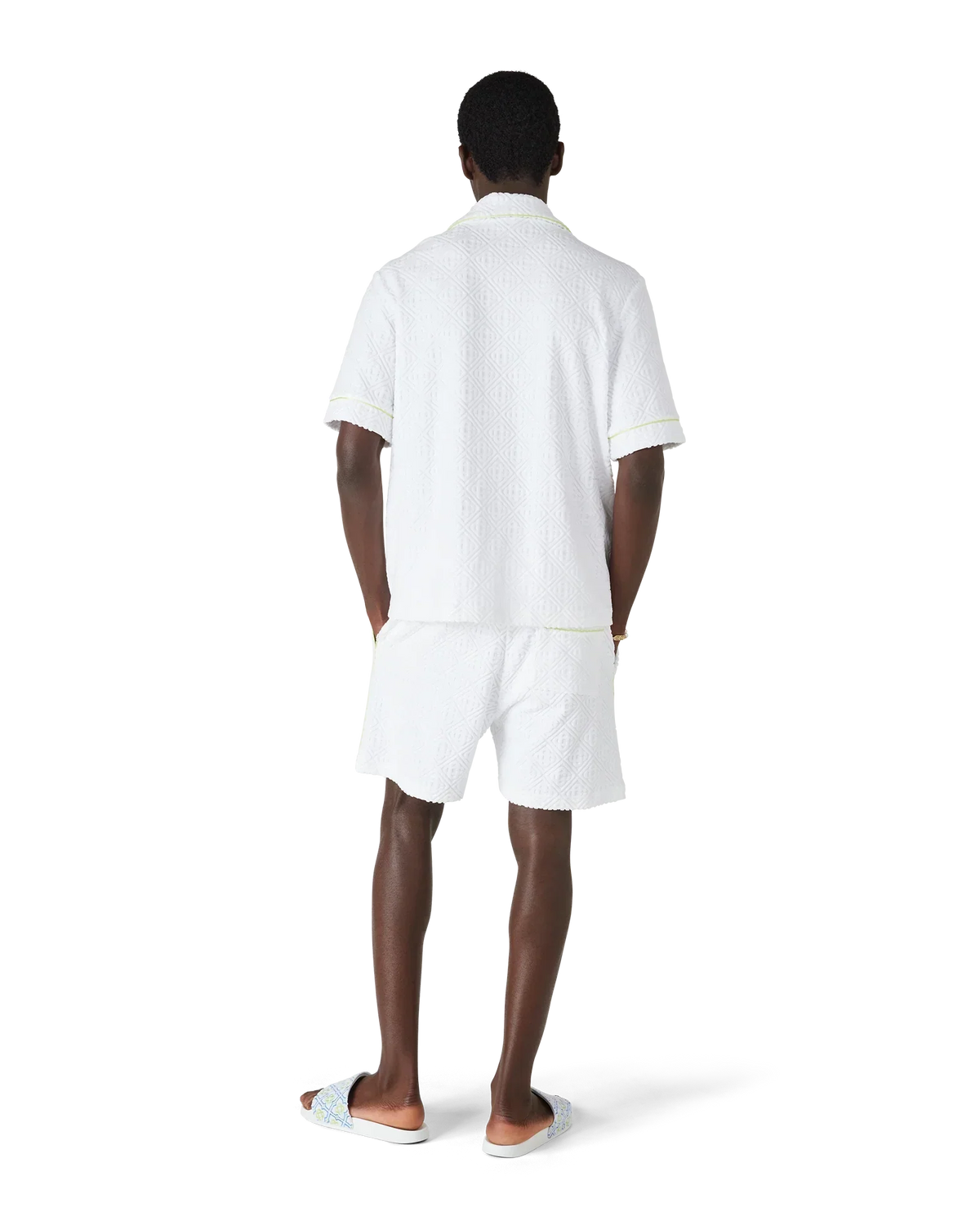 White Short Sleeve Towelling Shirt | Casablanca Paris | Image 4