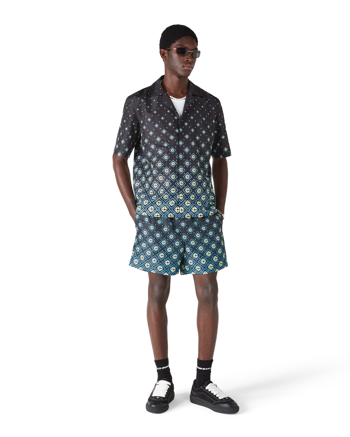 Degrade Monogram Swim Shorts | Casablanca Paris | Image 2