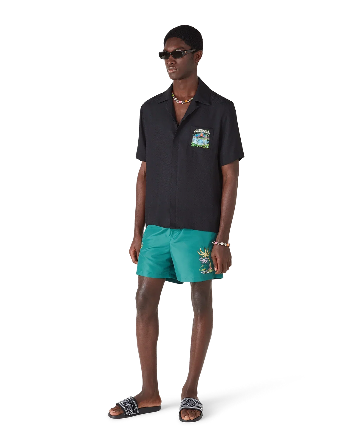 Casa Embroidery Swim Shorts | Casablanca Paris | Image 2