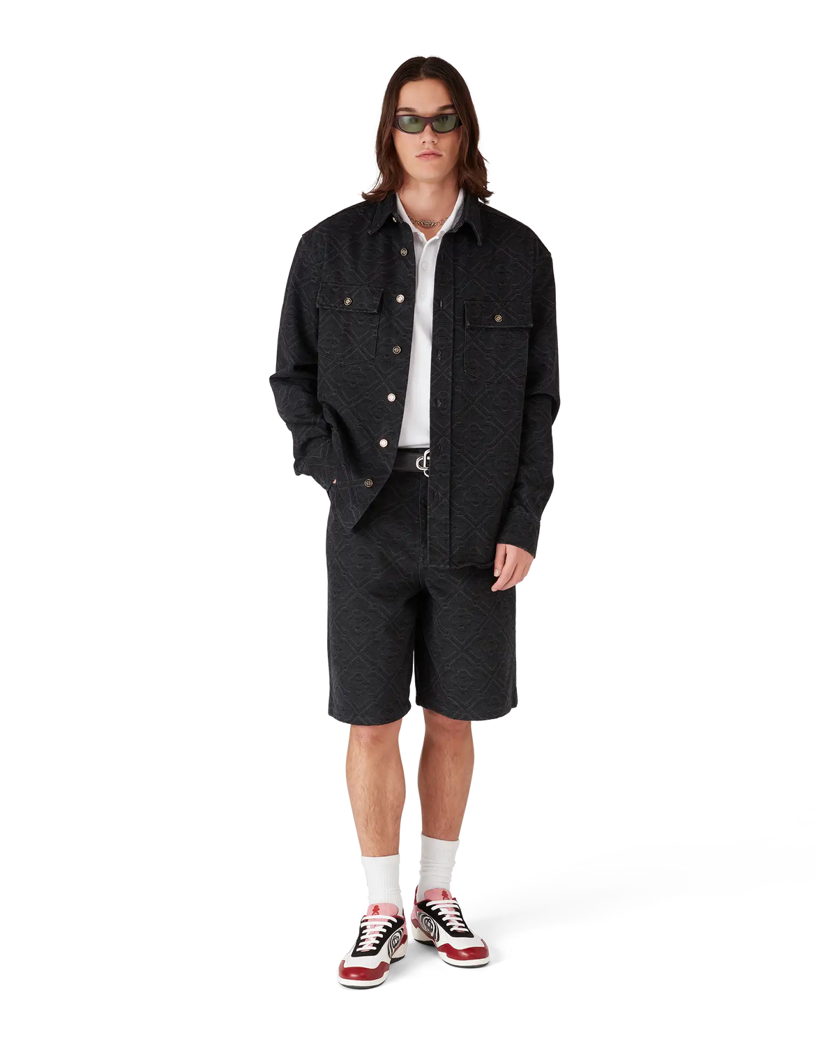 Laser Monogram Denim Shorts | Casablanca Paris | Image 2