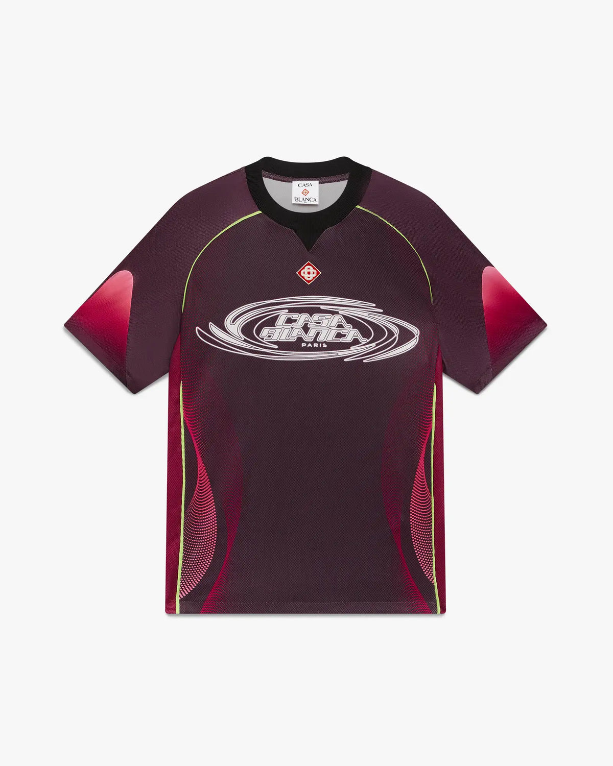 Aubergine Gradient Short Sleeve Football Jersey | Casablanca Paris | Image 1