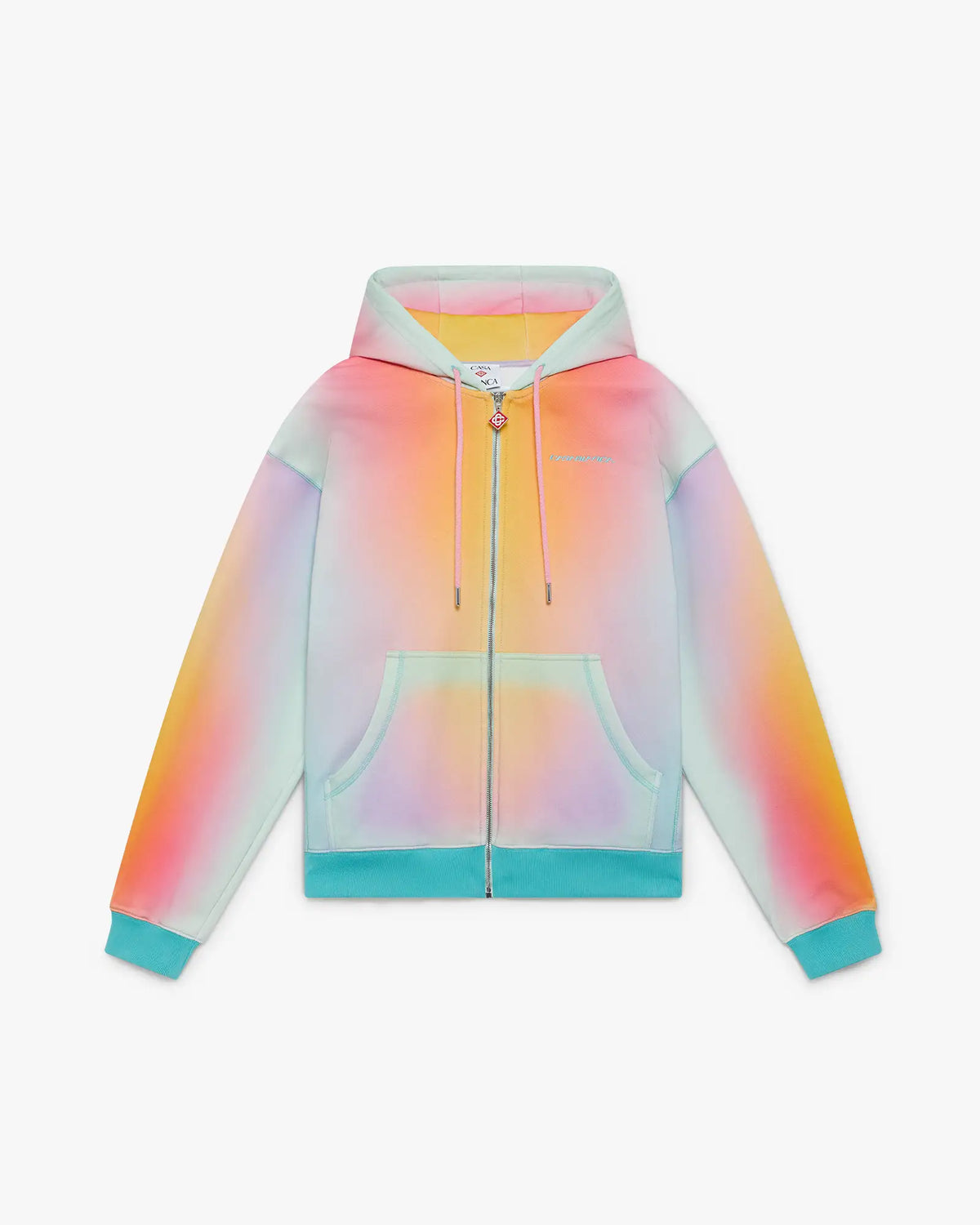 Glass Zip Up Hooded Sweatshirt | Casablanca Paris | Image 1