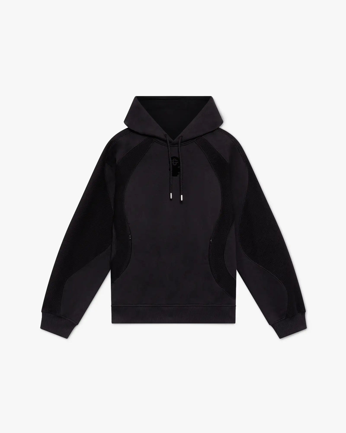 Black Squash Logo Flock Print Hooded Sweatshirt | Casablanca Paris | Image 1